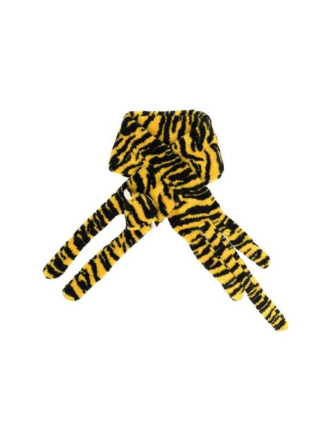 KENZO faux-fur tiger scarf