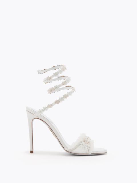 RENE CAOVILLA BLOOM WHITE SANDAL 105