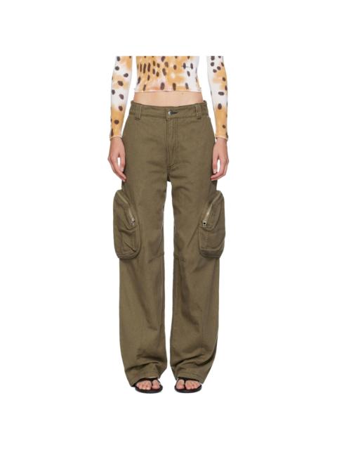 ECKHAUS LATTA Khaki Cargo Jeans