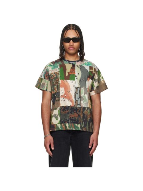 GALLERY DEPT. Khaki Mixed Camo T-shirt