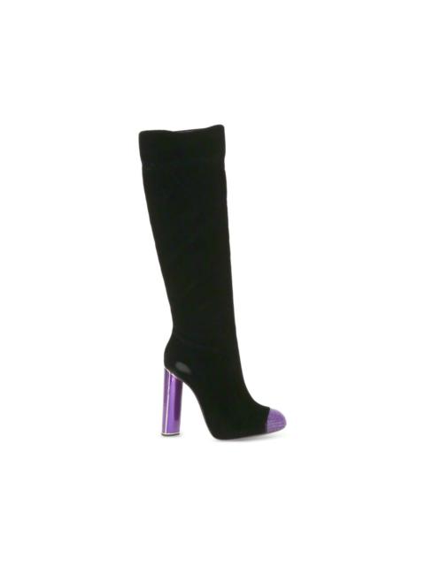 TOM FORD beaded-toe block-heel boots