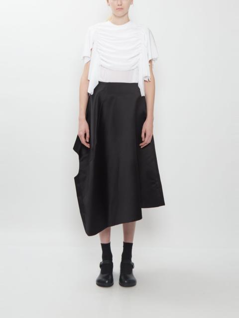 Comme Des Garçons Satin Asymmetrical Cut-Out Skirt