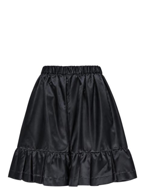 Comme des Garçons GIRL Satin Layered Hem Shorts
