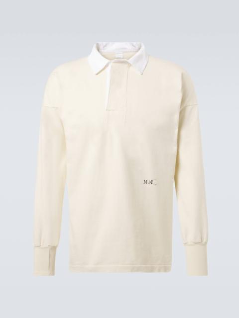 Maison Margiela Logo cotton jersey polo shirt