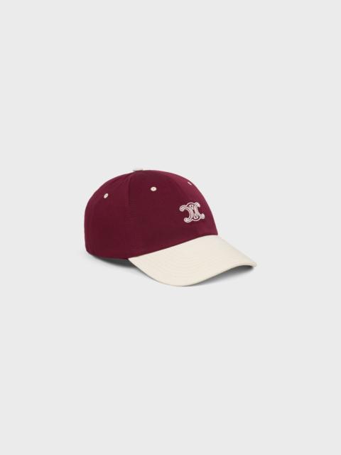 CELINE Triomphe richelieu cap IN cotton twill