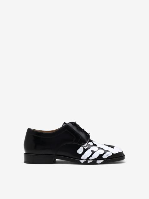 Maison Margiela Tabi hand-painted lace-up shoes