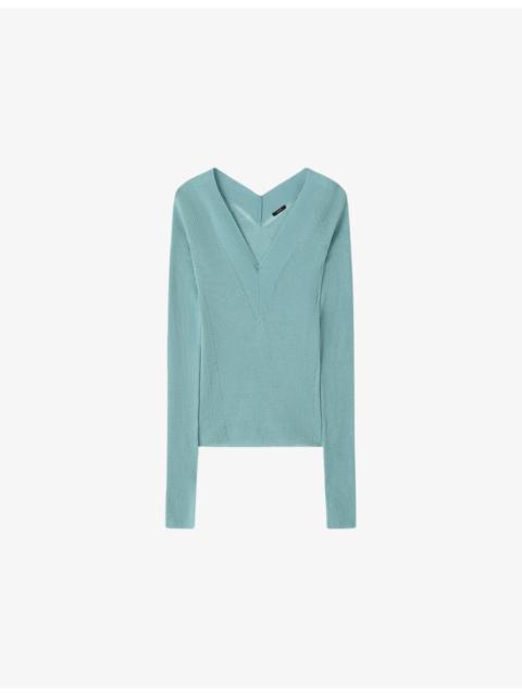 JOSEPH Harti V-Neck Knitted Top