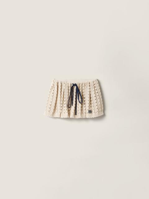 Miu Miu Cotton miniskirt