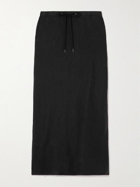 JAMES PERSE Surfside Asymmetric Linen Skirt