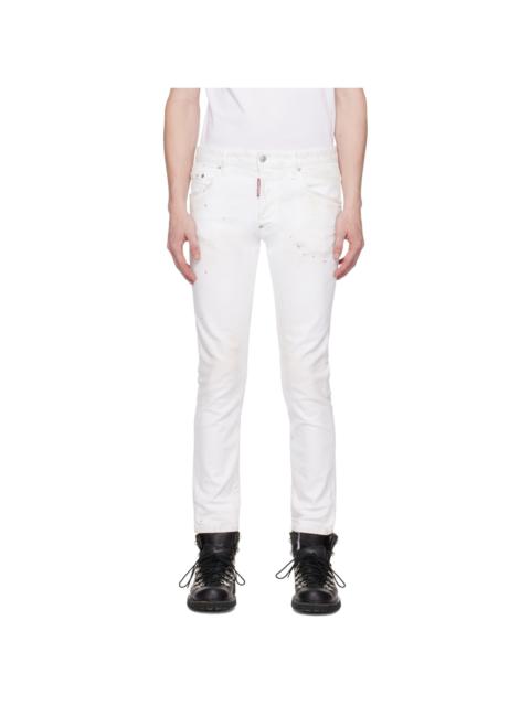 DSQUARED2 White Skater Jeans