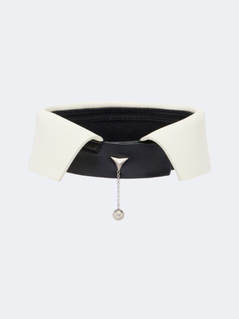 FENDI Embellished leather collar