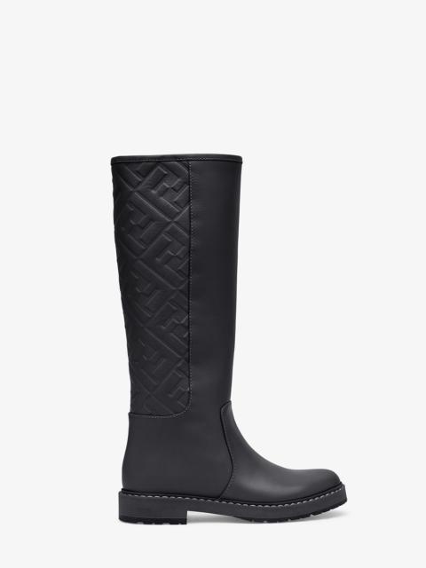 FENDI Black leather boots