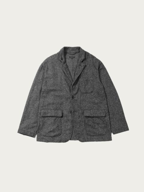 Loiter Jacket - Grey Poly/Wool Herringbone