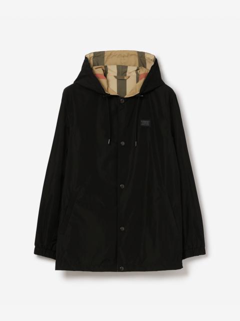 Burberry Reversible Check Hooded Jacket