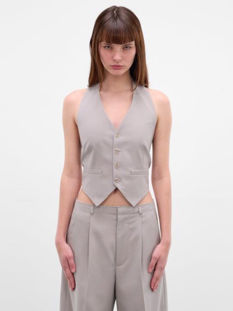MM6 Maison Margiela Gray Wool Tailored Vest