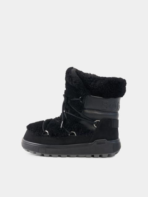 BOGNER Chamonix Snow Boots with Spikes in Black