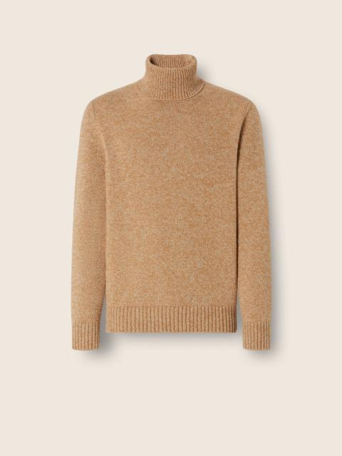 ZEGNA LIGHT BEIGE OASI CASHMERE TURTLENECK