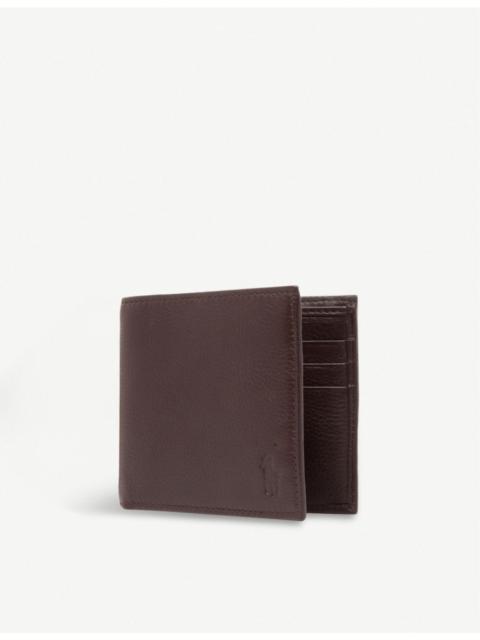 Polo Ralph Lauren Pony-embossed pebbled leather billfold wallet