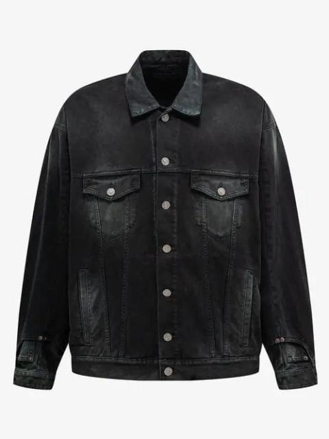 BALENCIAGA Balenciaga Black Deconstructed Denim Jacket