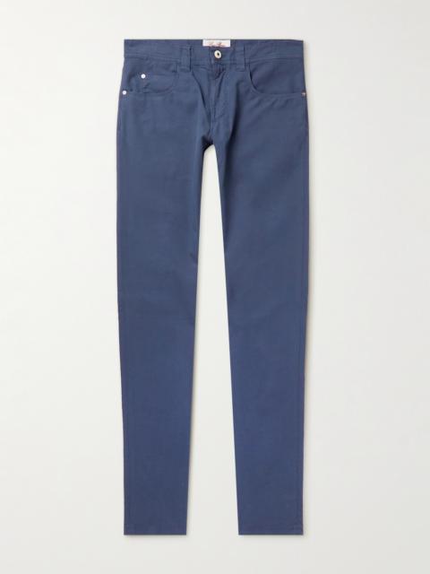 Loro Piana Slim-Fit Garment-Dyed Cotton-Blend Trousers