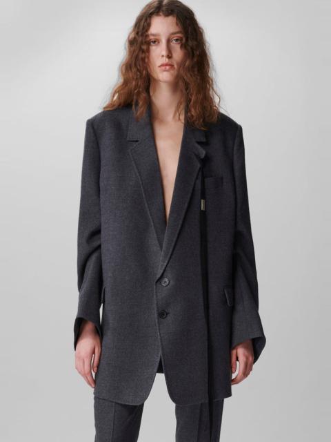 Ann Demeulemeester Agnes Slouchy Jacket Brushed Wool