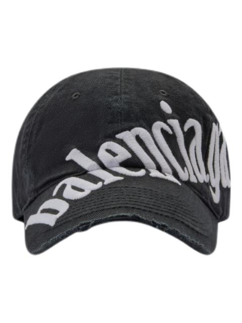 BALENCIAGA Balenciaga Diagonal Logo Baseball Cap 'Black White' 680738410B21077