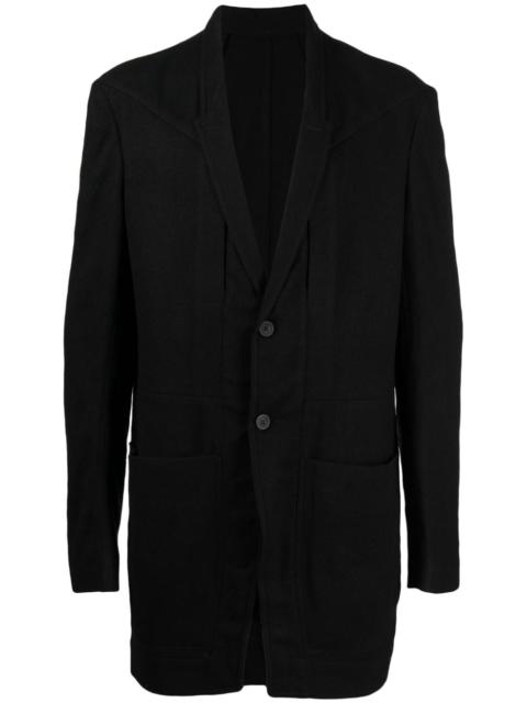 Rick Owens single-breasted wool blazer