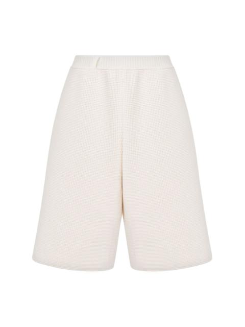 Moschino waffle-knit shorts
