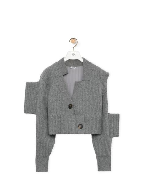 Loewe Distorted cardigan in cashmere