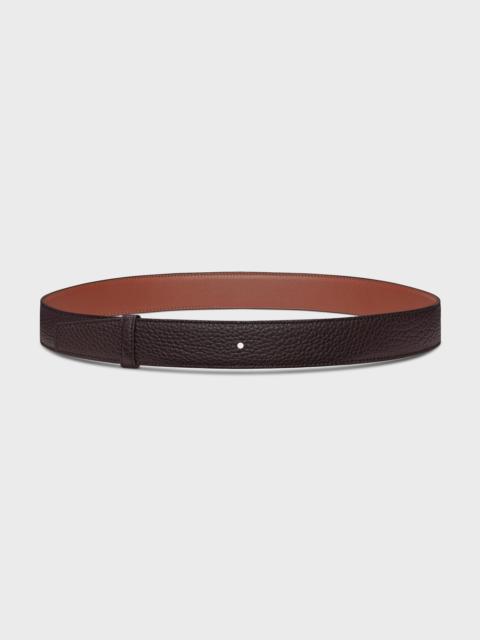 CELINE Reversible Strap 30 IN Smooth and Grained Calfskin