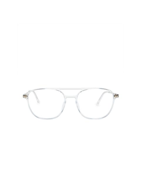 TOM FORD pilot-frame clear-lenses glasses