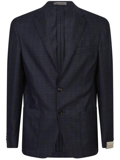 CORNELIANI checked wool blazer