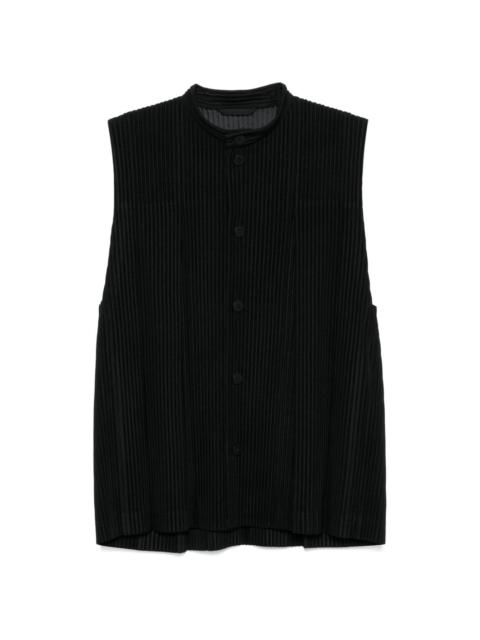 ISSEY MIYAKE plissé gilet