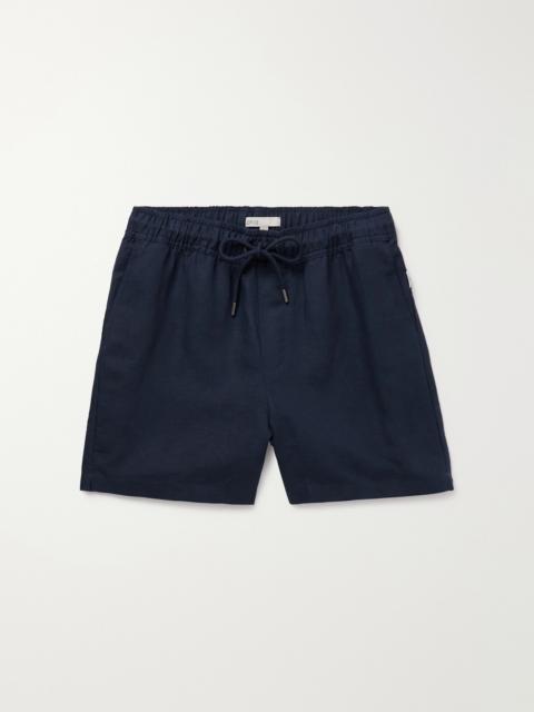onia Air Straight-Leg Linen and Lyocell-Blend Drawstring Shorts