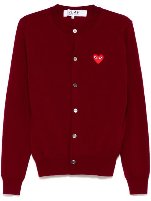 Comme des Garçons PLAY Red Emblem Cardigan Unisex