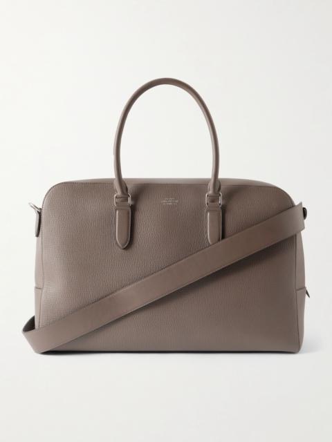 Smythson Ludlow Full-Grain Leather Weekend Bag