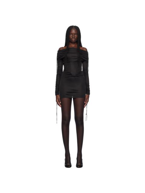 ATLEIN Black Off-The-Shoulder Minidress