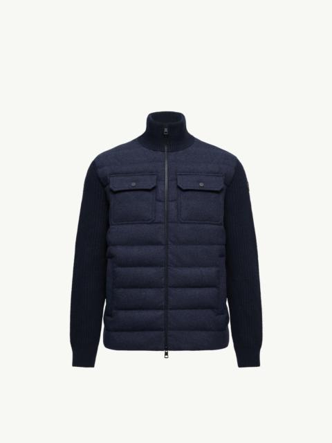 Moncler Padded Wool Zip-up Cardigan
