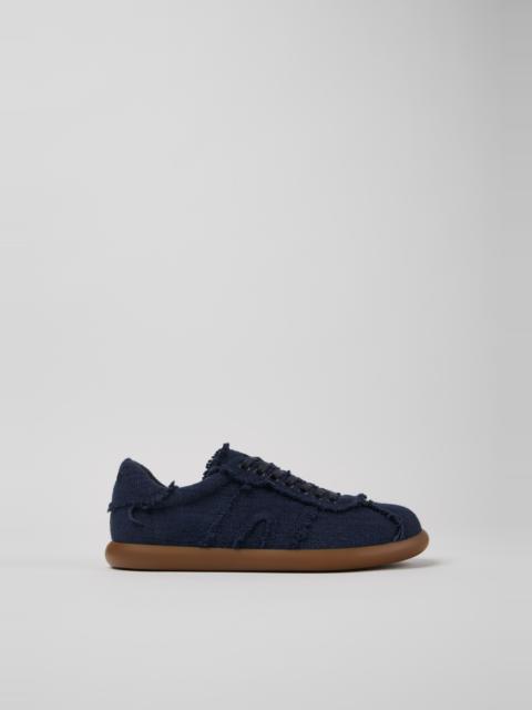 CAMPER Pelotas Soller x EFI Blue Organic Cotton Sneakers for Women.