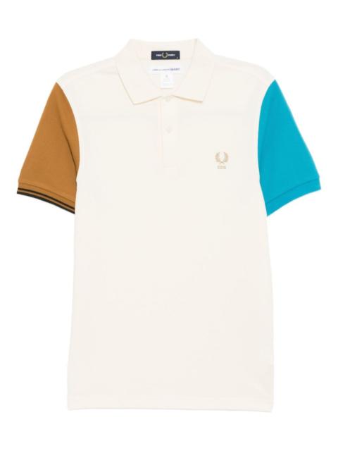 Comme des Garçons SHIRT x Fred Perry colour-block short-sleeve polo shirt