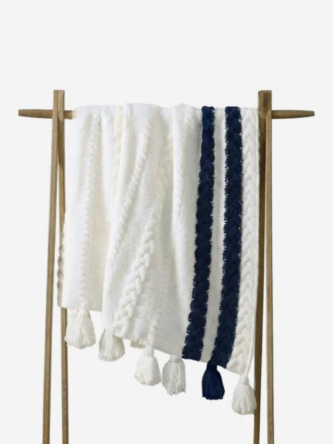 FREE PEOPLE Sunday Citizen Snug Braided Two-Stripes Throw