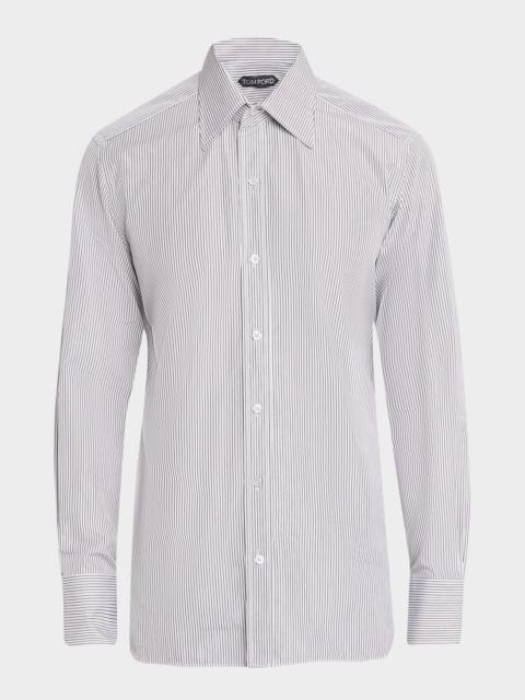 TOM FORD Men's Cotton Stripe Classic-Fit Dress Shirt