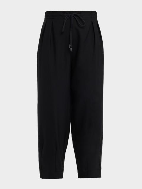 MARIA McMANUS Drawstring Barrel-Leg Pants
