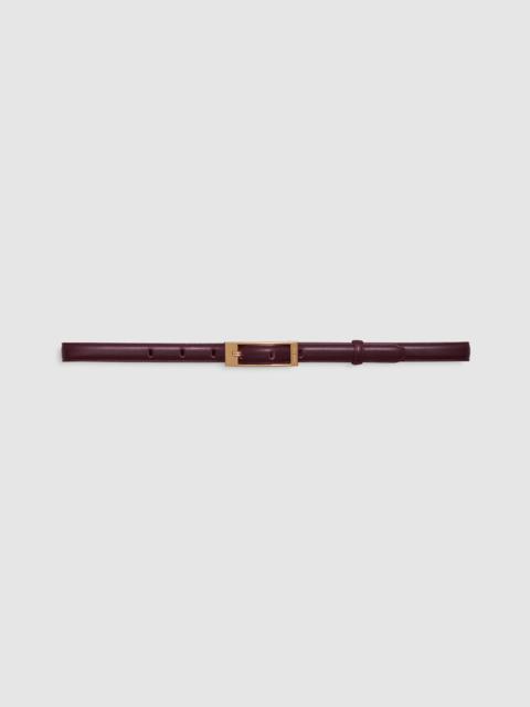 ANINE BING Elly Belt Smooth Leather - Fig