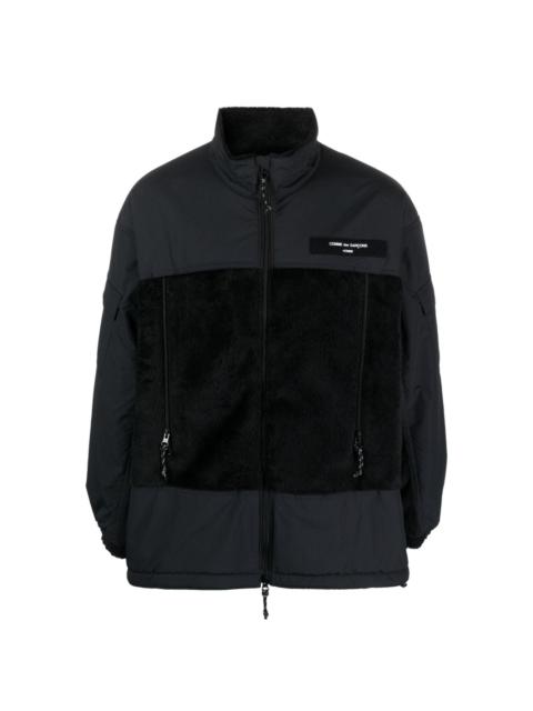 zip-up panelled jacket