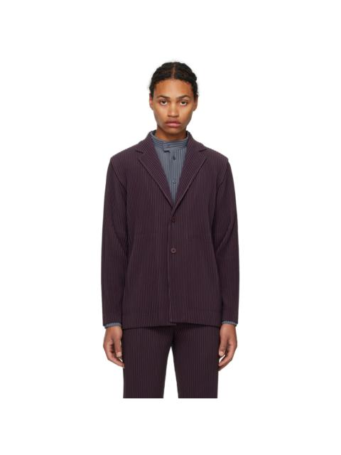 ISSEY MIYAKE Purple Tailored Pleats 2 Blazer