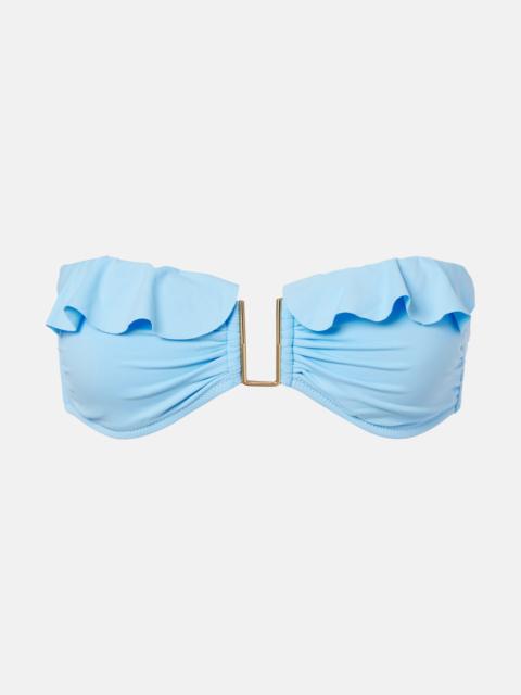 MELISSA ODABASH Maine ruffled bikini top