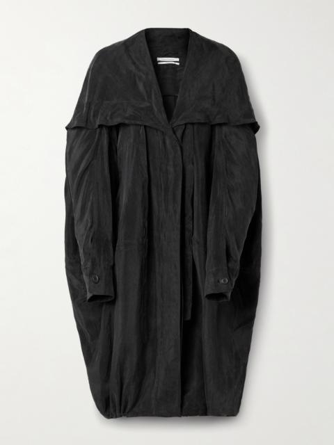 Another Tomorrow Oversized Hooded Tencel Lyocell Jacket
