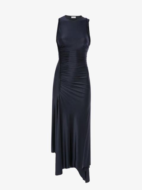 Victoria Beckham Twist Dress In Navy