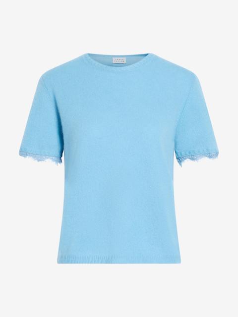 TANYA TAYLOR DAILEY CASHMERE TOP WITH LACE